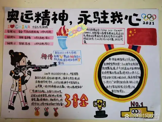 奥运精神手抄报