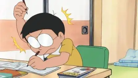 当大雄拥有天才头脑的时候 做作业已经不是事了