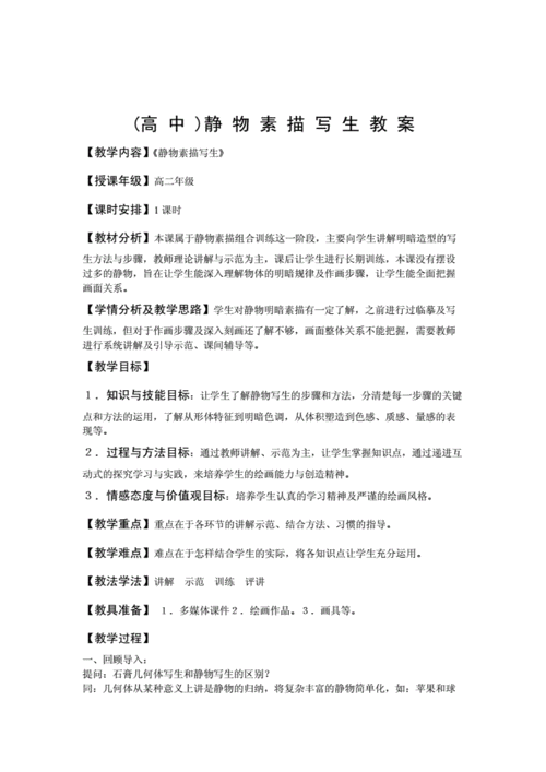 静物素描教案(-带图).doc 2页
