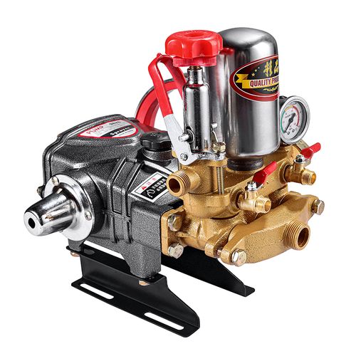 农用高压三缸柱塞打药泵免黄油陶瓷打药机喷雾器清洗新款水泵泵头