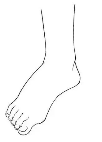 可爱女生简笔画脚 简笔画图片大全-普车都