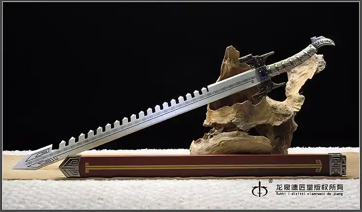 鲨齿剑木质版秦时明月系列dj2079