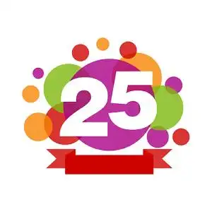 25周年数字矢量图