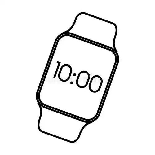 电话手表的简笔画