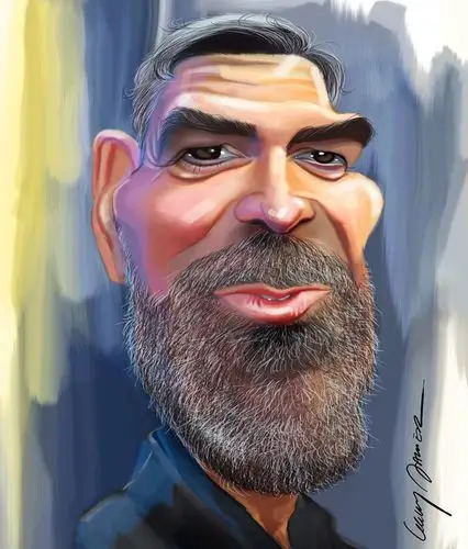 国外名人肖像漫画欣赏熠熠闪亮的汗珠堪称一绝的技法