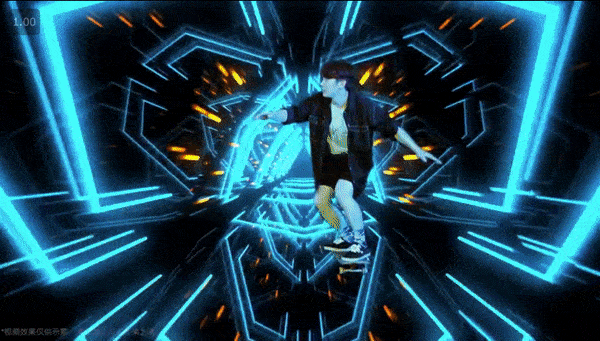 现场的展示中,这个app能让手机拍摄的视频,产生电影绿幕一般的效果