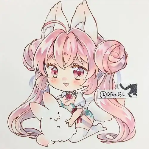 马克笔手绘 | 超萌超可爱q版马克笔动漫手绘,没有你绝对不行