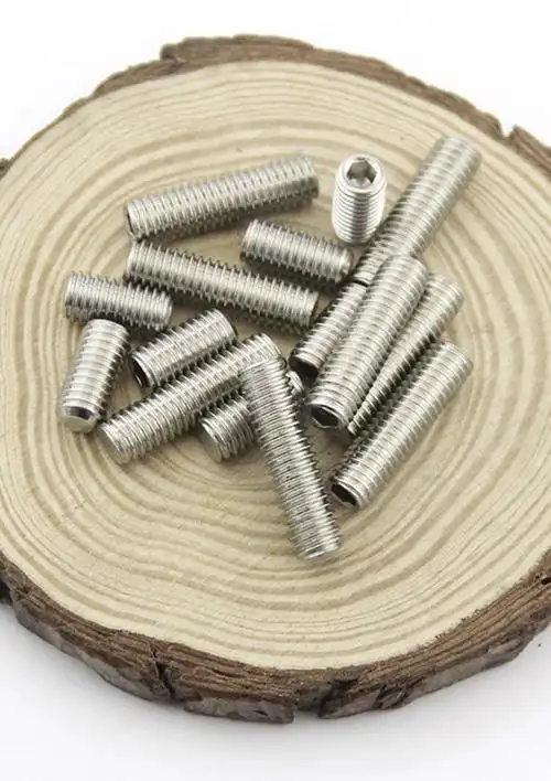 浩动不锈钢平端内六角紧定螺钉 无头螺丝 顶丝 机米螺丝m3m4m5m6m8 8*