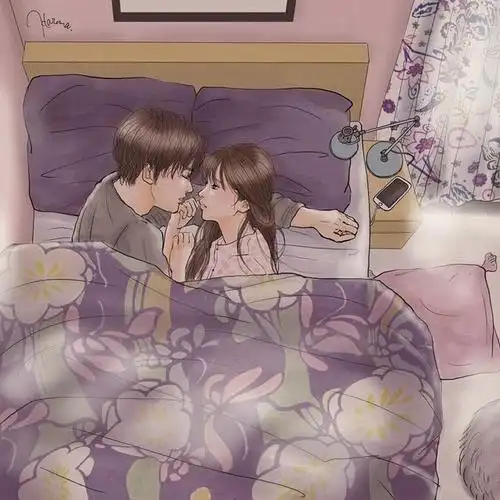 超污又超甜的情侣日常插画老脸看红了