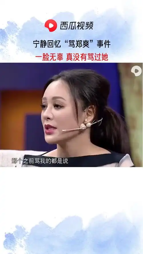 非常静距离 宁静回忆"骂郑爽"事件_综艺_娱乐_综艺片段