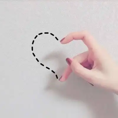 比心手势图片头像拿心手势的女生头像只有手