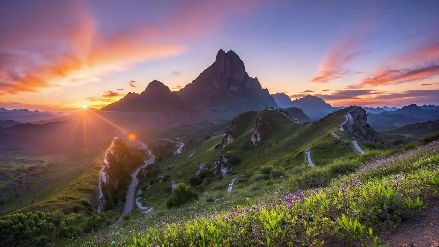 霸气山峰背景图,震撼你的视觉!901599