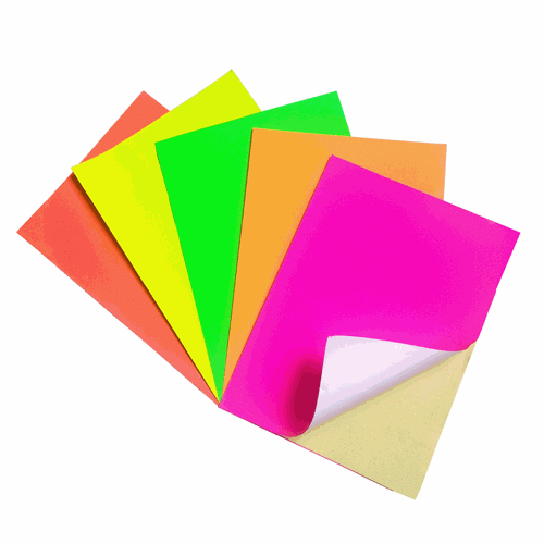 厂家现货 a4彩色不干胶打印纸印刷标签纸 仓库办公室物流广告贴纸