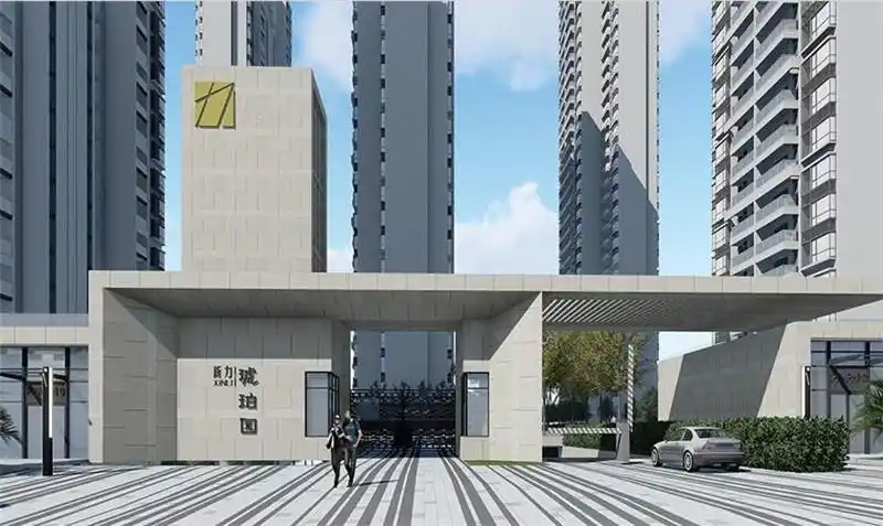 小区大门效果图