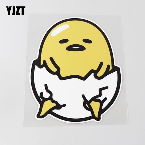 yjzt 可爱破壳鸡蛋创意个性汽车装饰贴花 划痕遮挡遮盖 cst567