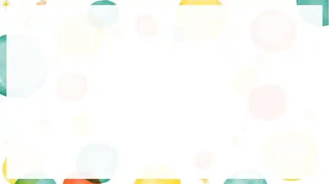 有趣的水彩泡泡ppt背景图片