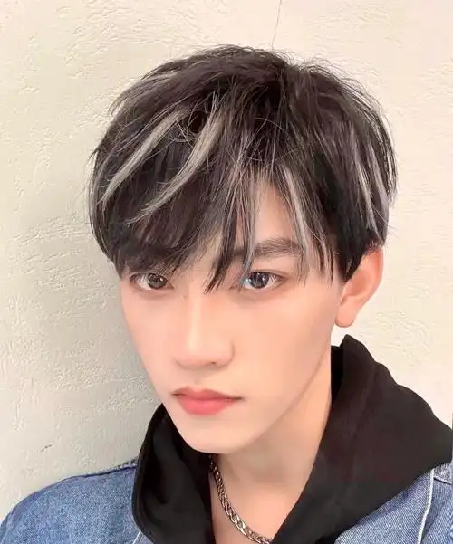 男生发色推荐～~男生也可以做挑染喔7373天王同款的挑染,也是2022