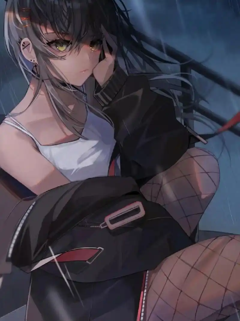 动漫分享‖谁会拒绝可爱的渔网小姐姐呢 9张动漫渔网二次元小姐姐