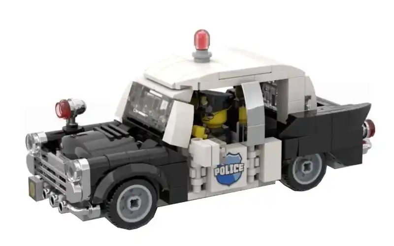 乐高moc教程复古警车拼搭指南