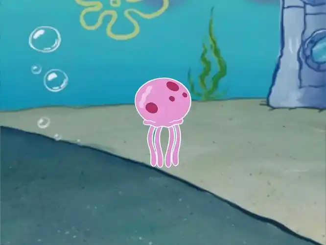 海绵宝宝抓水母