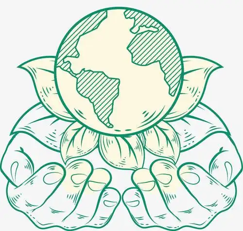 手捧地球的简笔画教程