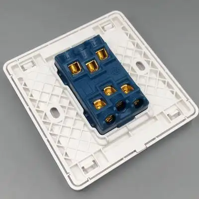 二开双控开关 二位2开双联双开双控墙壁开关面板白色 暗装86型