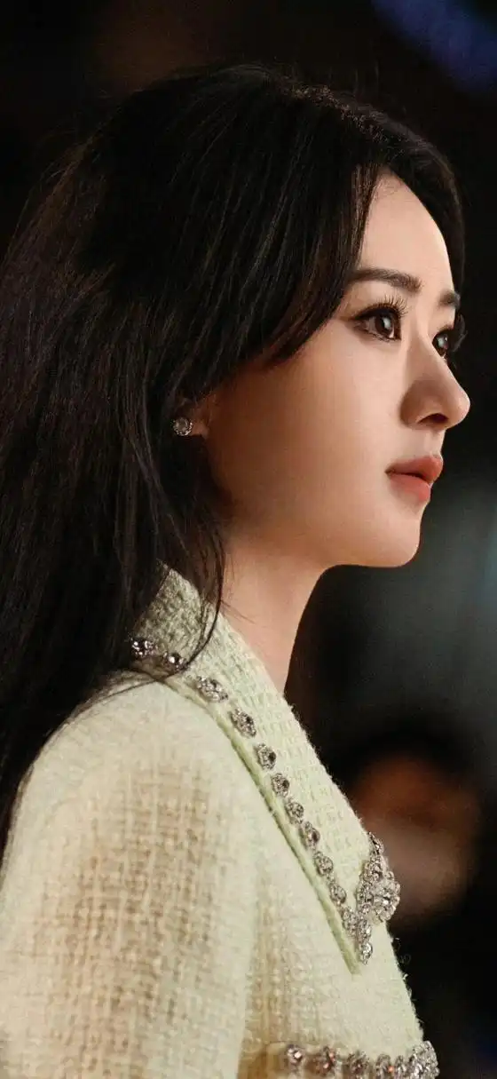 赵丽颖蝴蝶结开衩吊带裙造型写真壁纸图集