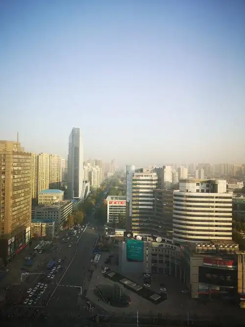 早晨的石家庄,正在苏醒的城市