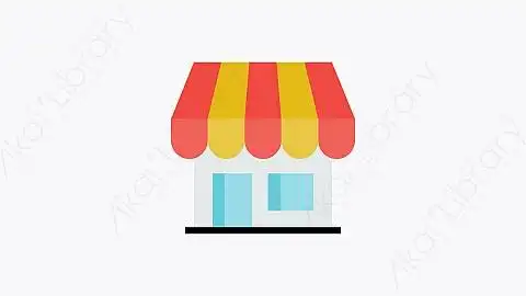 图片素材-003-网上商店online_shop扁平卡通购物和电子商务元素图标