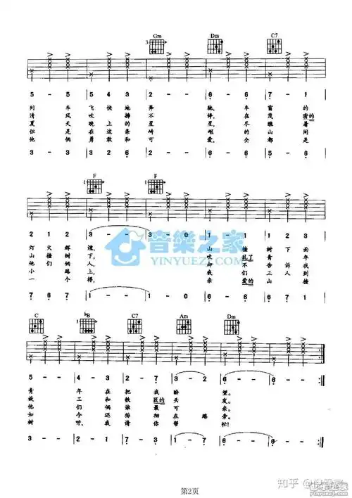 前苏联歌曲《山楂树》大家有那首歌的吉他谱吗?