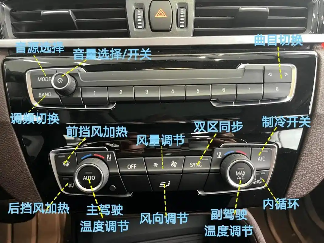 史上最全宝马x1按键详细介绍,记得收藏点赞 ①方向盘按键 1,设置车速