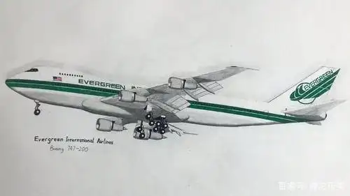 致敬经典:手绘波音747家族