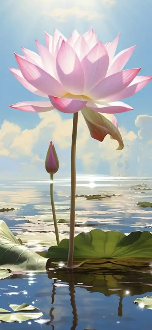 好运连连,许下心愿都会实现#壁纸##莲花##好运#原图下载高清壁纸