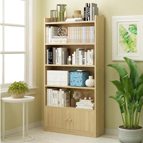 书架置物架全实木落地现代简约家用桌面上学生简易多层儿童小书柜