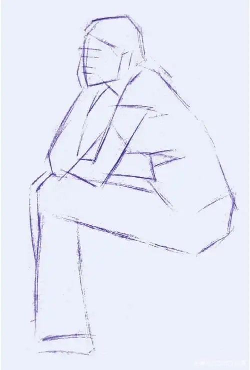 人物全身像素描写生步骤,美考速写完全可以这样画