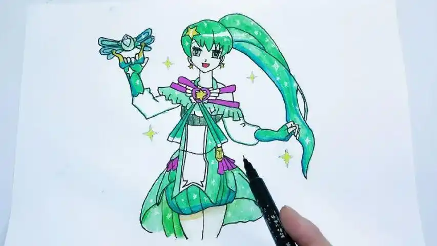 儿童简笔画教程视频之人物篇奇迹舞步的贝贝简笔画简单又漂亮