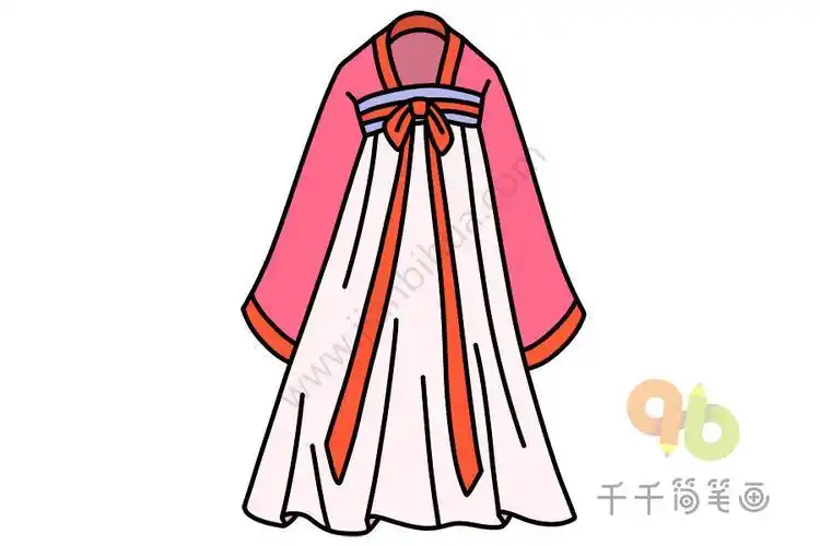 古装女装汉服公主简笔画