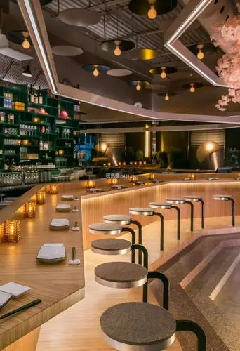 1200平轻奢风格主题酒吧装修设计效果图