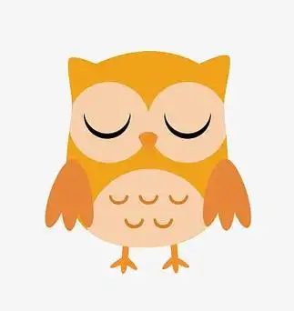 猫头鹰黄色素材_猫头鹰黄色图片元素-觅元素