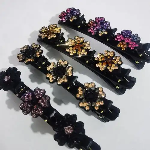 韩版编头发夹子发夹碎发整理夹盘发发饰侧边夹后脑勺双层刘海夹