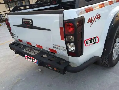 江西五十铃皮卡后杠d-max后泵把杠保险杠新款五十铃d-max防撞杠