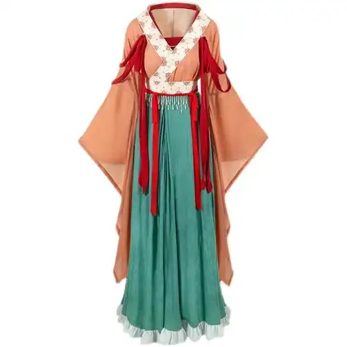 风牵一袖楚青南北朝汉服女大袖襦春秋季仙气破裙汉服