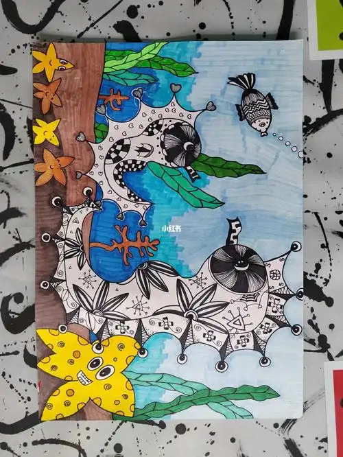 原创810岁孩子创意画