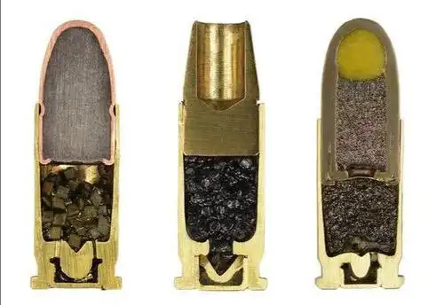 步枪子弹剖面图众所周知,子弹是由弹丸,弹壳,火帽和发射药四部分