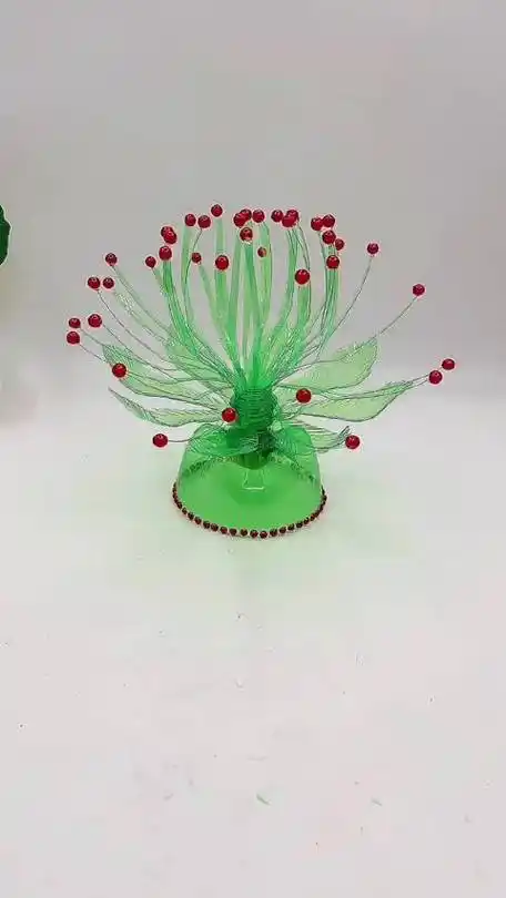 塑料瓶改造摆件 "雪碧瓶改造 "废物利用