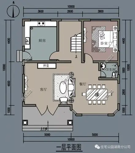 小宅地可做挑出增加使用面积,10x11米别墅(全图 预算)