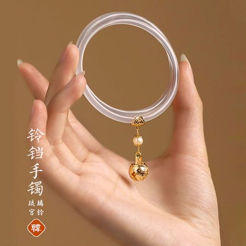 国风素圈网红铃铛手镯一步一响叮当镯古风手链复古风女生礼物礼品