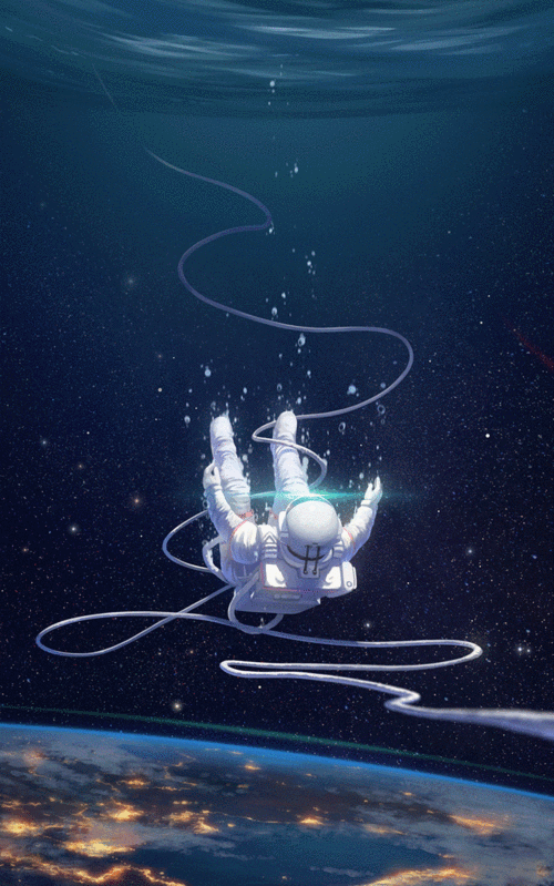 三体glitch风格海报