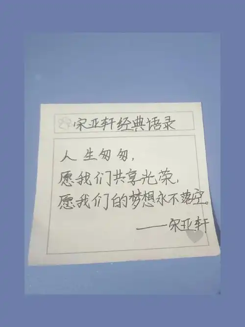 宋亚轩经典语录
