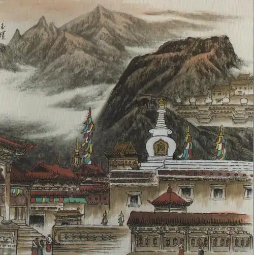 天地无尘,水长山远——赏著名画家刘玉璞笔下的青海风光_山东站_中华